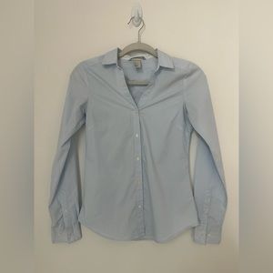 Blue Stripe Collard Shirt